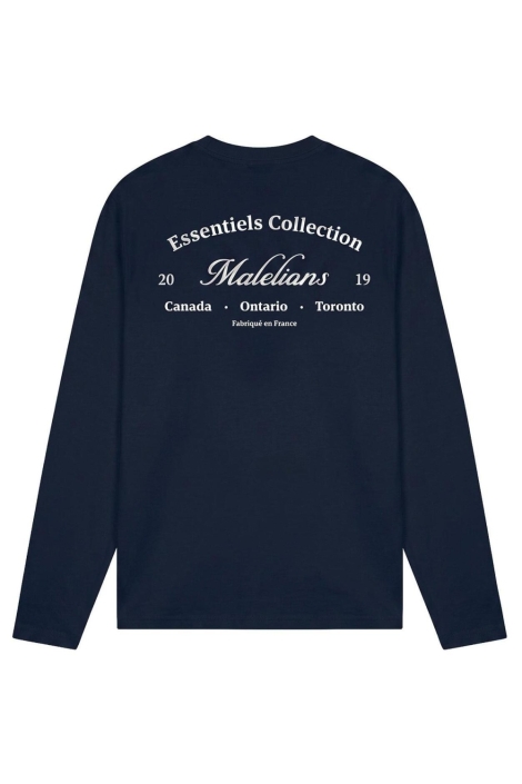 Malelions blauwe heren t-shirt | Achteraanzicht