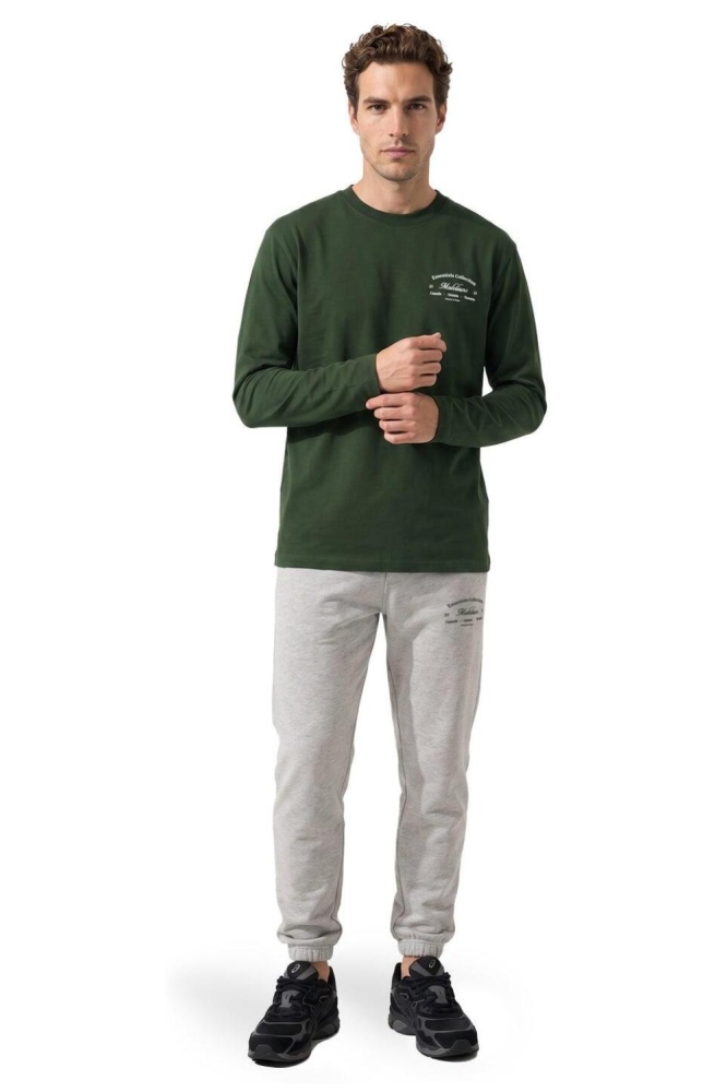 Malelions groene heren t-shirt | Model