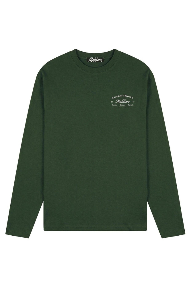 Malelions groene heren t-shirt | Vooraanzicht