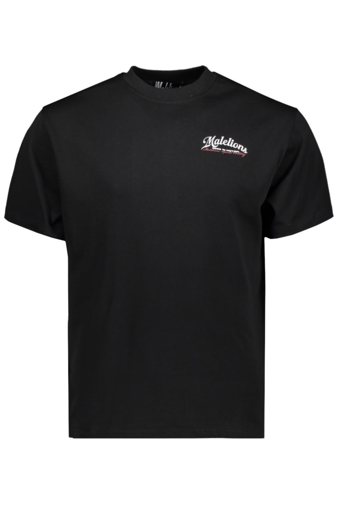 Malelions zwarte heren t-shirt | Vooraanzicht