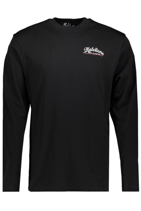 Malelions zwarte heren t-shirt | Vooraanzicht