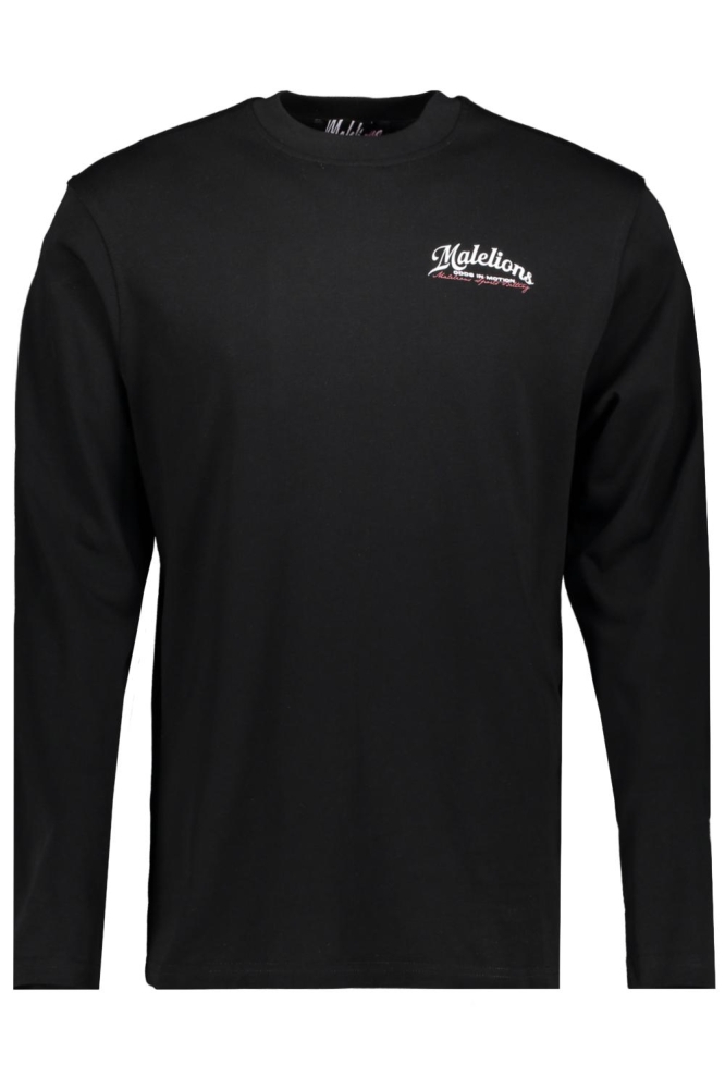 Malelions zwarte heren t-shirt | Vooraanzicht