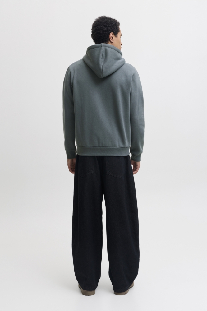 Jack & Jones blauwe heren vest | Model achteraanzicht