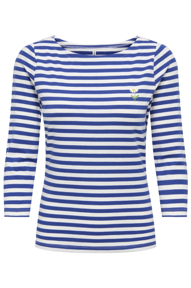 Only witte dames t-shirt | Vooraanzicht