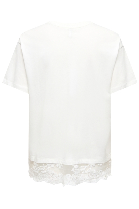 Only witte dames t-shirt | Achteraanzicht