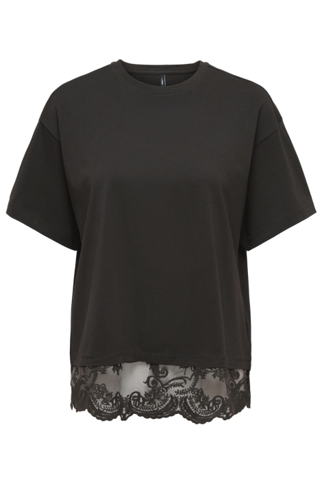 Only bruine dames t-shirt | Vooraanzicht