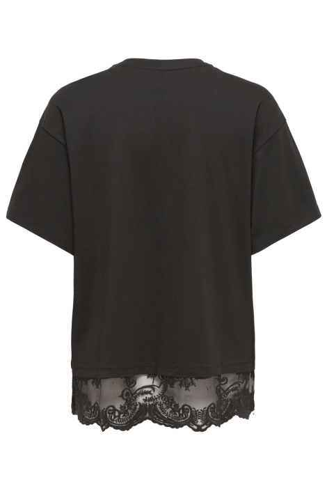 Only bruine dames t-shirt | Achteraanzicht