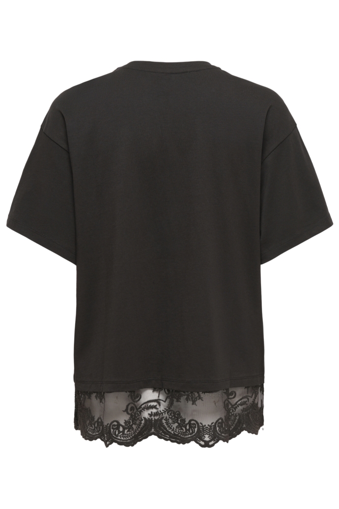 Only bruine dames t-shirt | Achteraanzicht