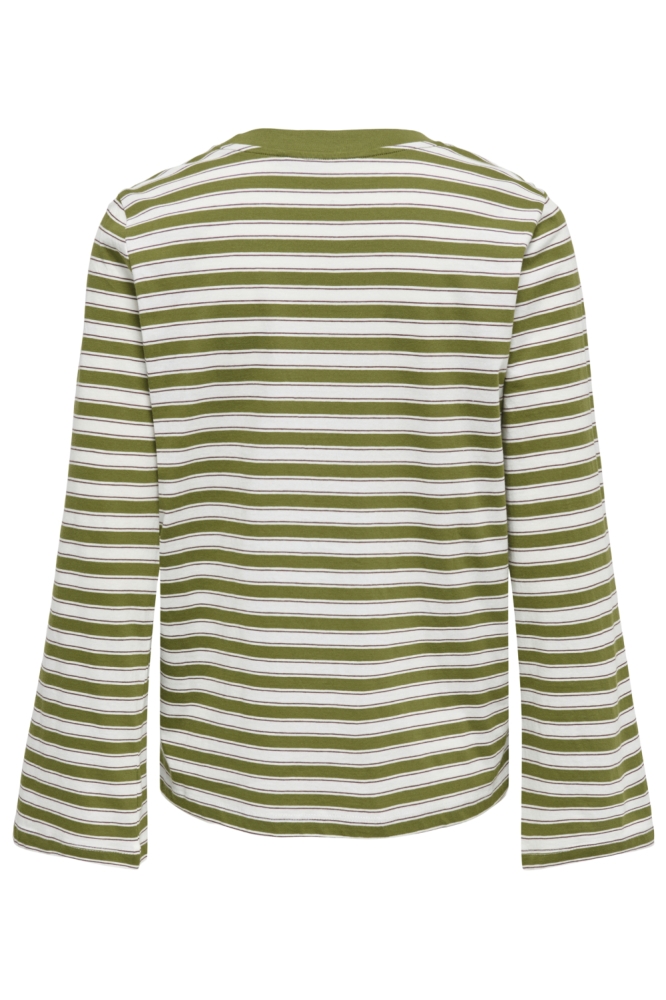 Only groene dames t-shirt | Achteraanzicht