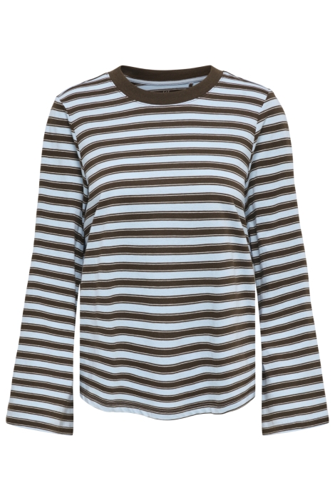 Only blauwe dames t-shirt | Vooraanzicht