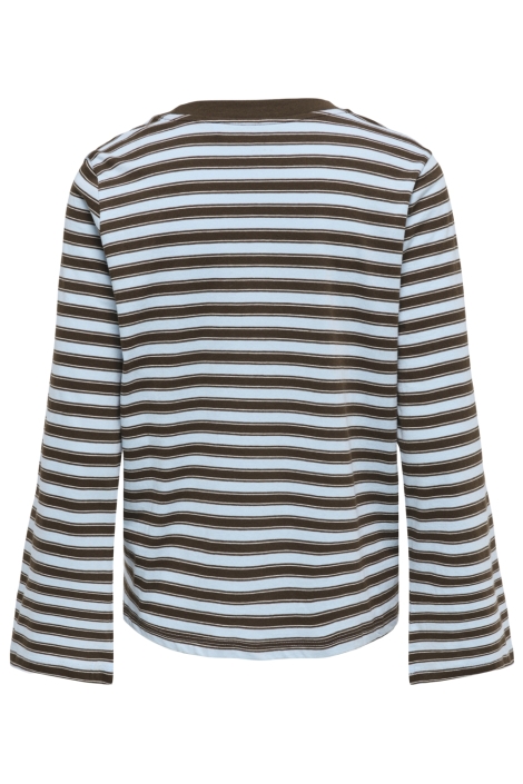 Only blauwe dames t-shirt | Achteraanzicht
