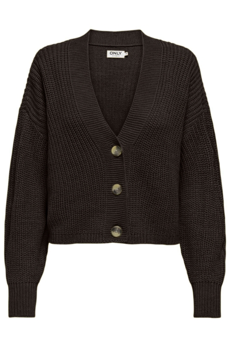 Only bruine dames vest | Vooraanzicht