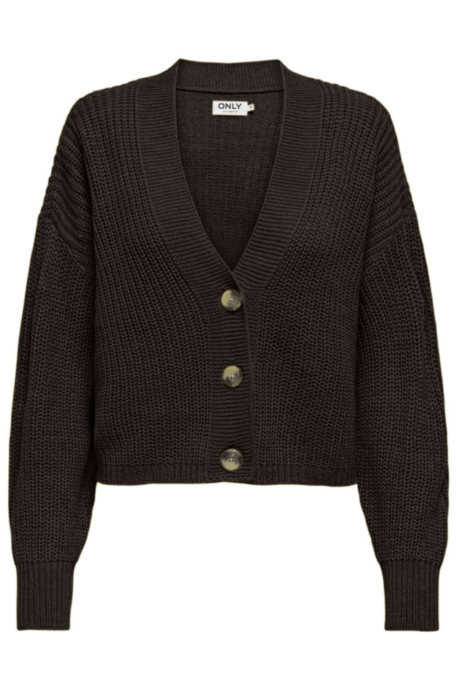 Only bruine dames vest | Vooraanzicht
