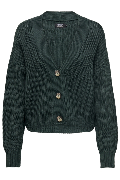 Only groene dames vest | Vooraanzicht