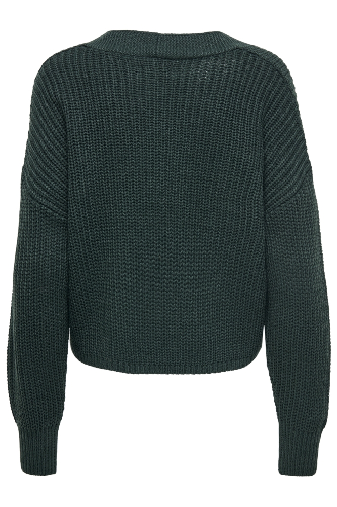 Only groene dames vest | Achteraanzicht