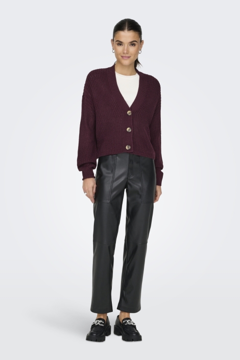 Only bordeaux dames vest | Model