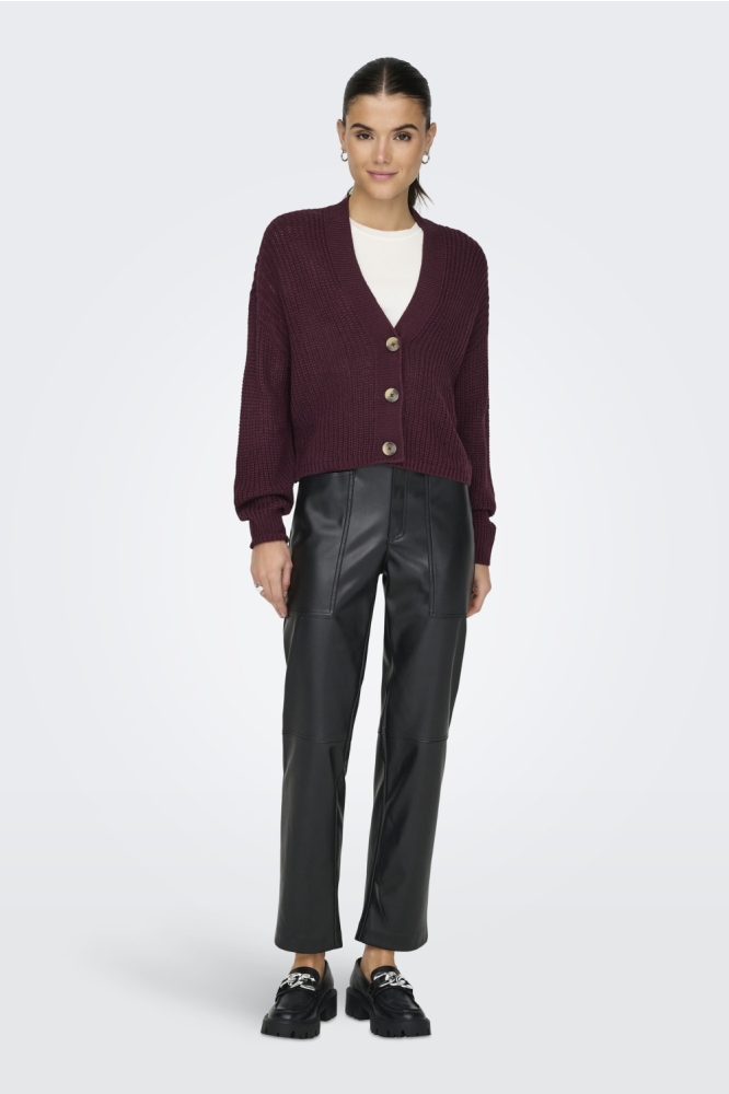 Only bordeaux dames vest | Model