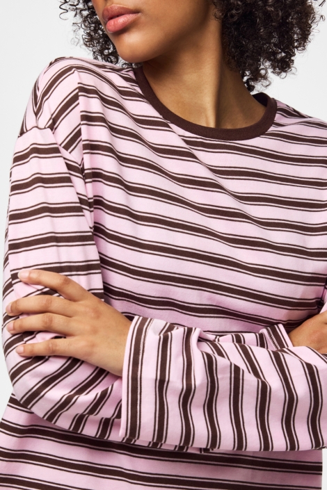 Pieces roze dames t-shirt | Kleurstaal
