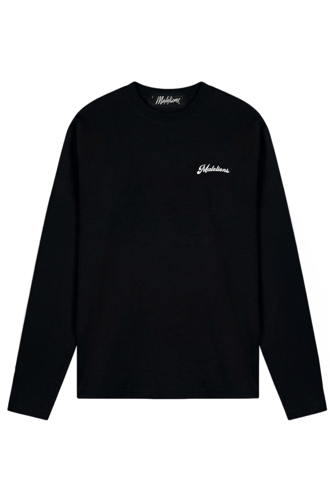 Malelions zwarte heren t-shirt | Vooraanzicht