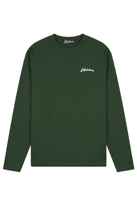 Malelions groene heren t-shirt | Vooraanzicht