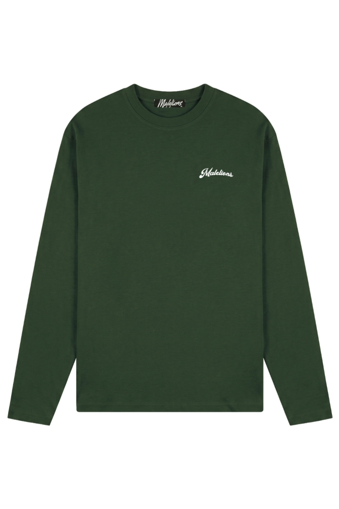 Malelions groene heren t-shirt | Vooraanzicht