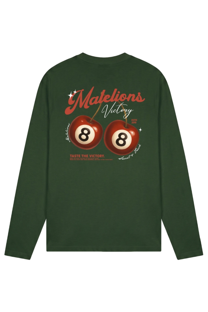 Malelions groene heren t-shirt | Achteraanzicht