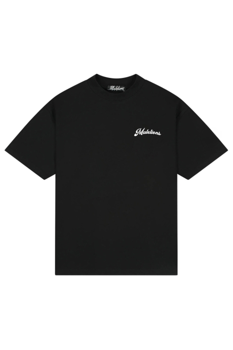Malelions zwarte heren t-shirt | Vooraanzicht