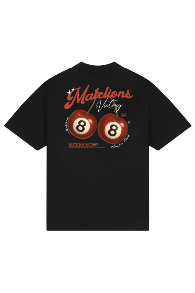 Malelions zwarte heren t-shirt | Achteraanzicht