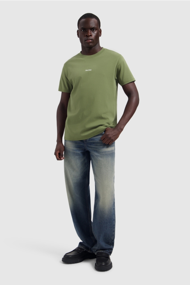 Pure Path groene heren t-shirt | Model