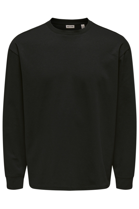 Only & Sons zwarte heren t-shirt | Vooraanzicht