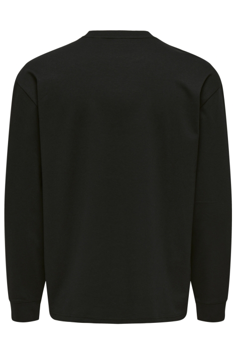 Only & Sons zwarte heren t-shirt | Achteraanzicht