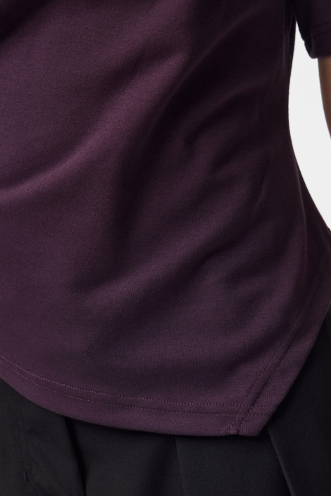 Pieces paarse dames t-shirt | Kleurstaal