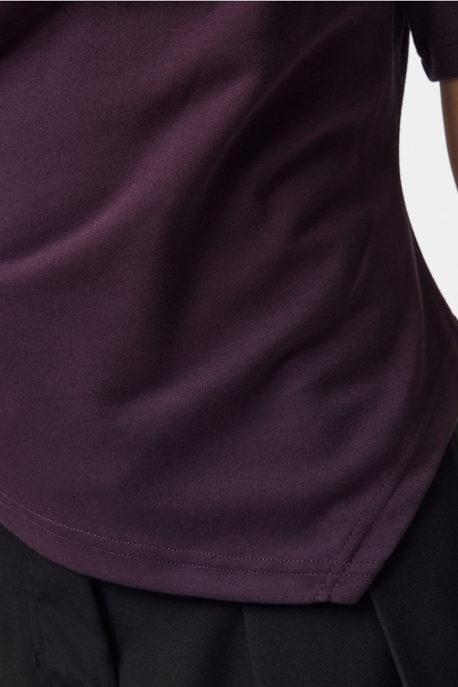 Pieces paarse dames t-shirt | Kleurstaal
