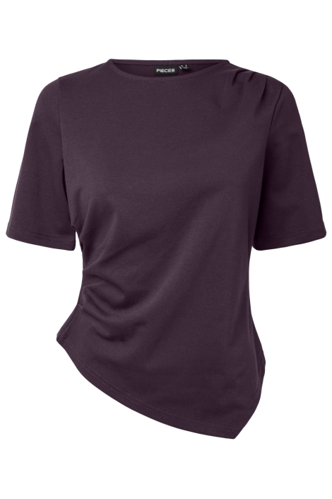 Pieces paarse dames t-shirt | Vooraanzicht