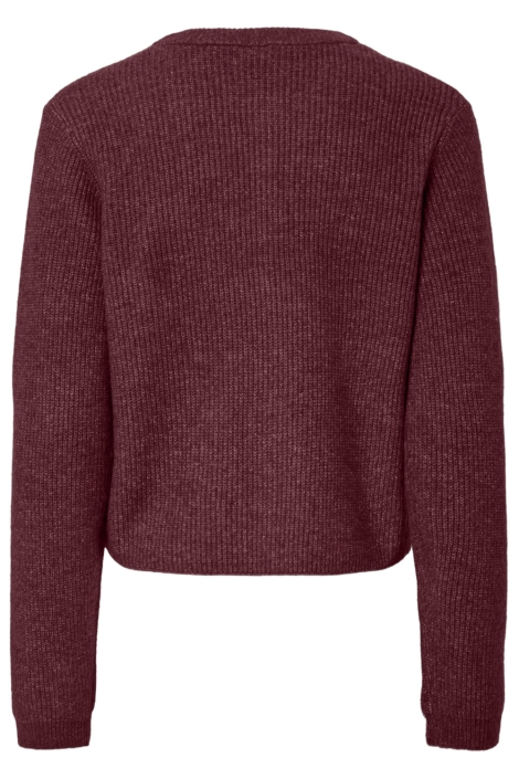 Pieces bordeaux dames vest | Achteraanzicht