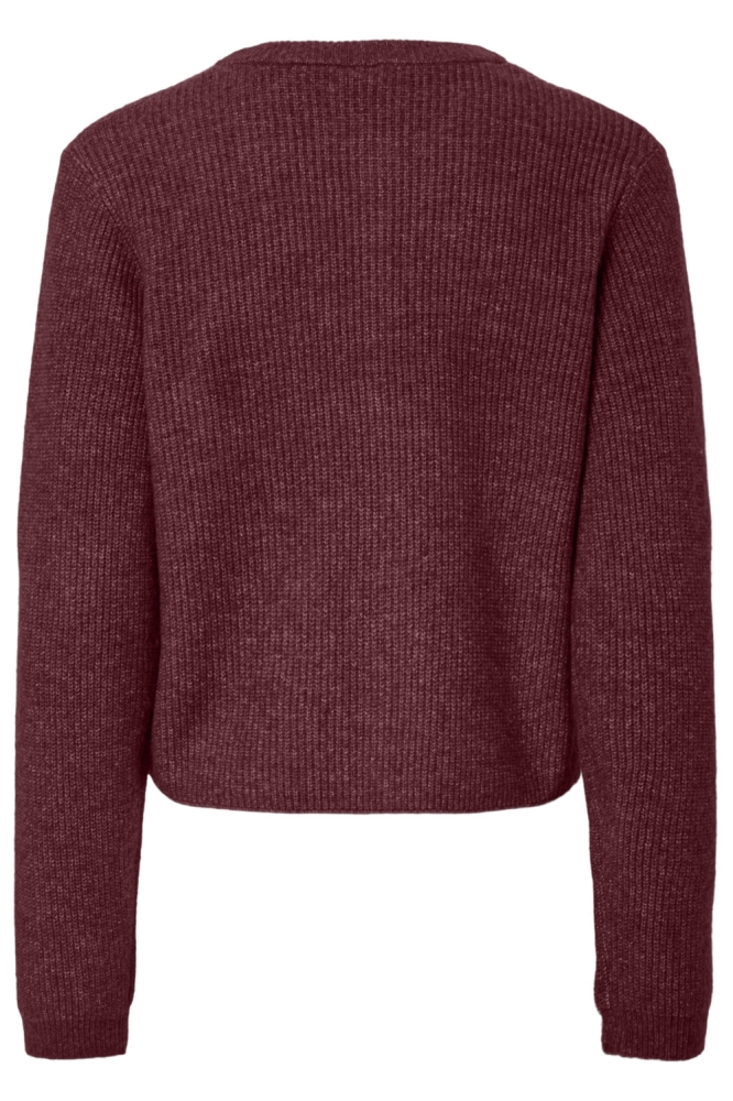 Pieces bordeaux dames vest | Achteraanzicht