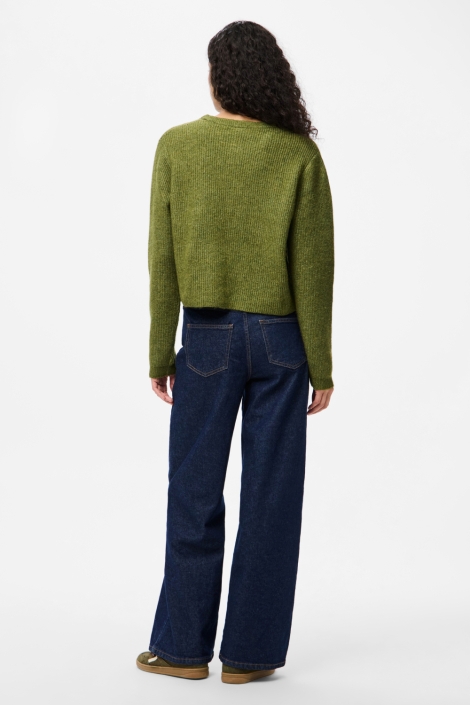 Pieces groene dames vest | Model