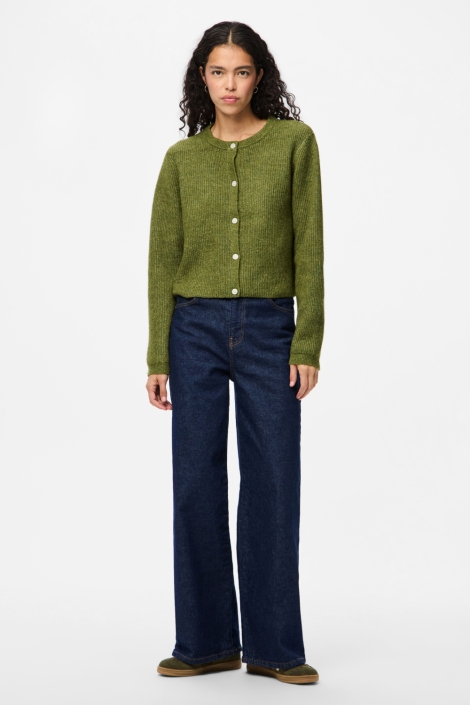 Pieces groene dames vest | Model