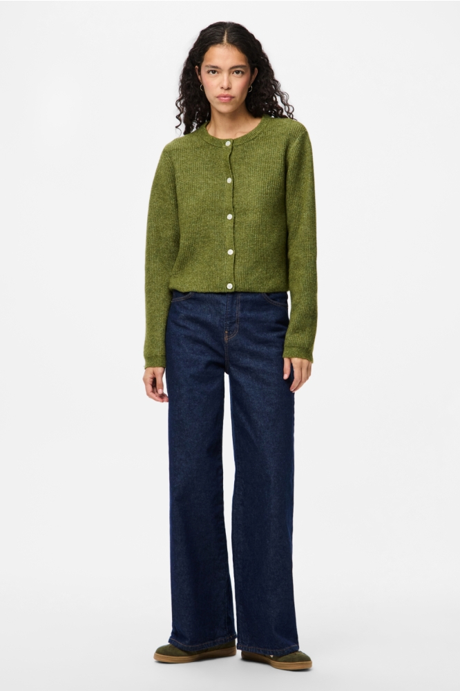 Pieces groene dames vest | Model