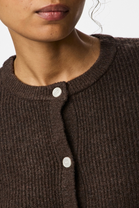 Pieces bruine dames vest | Close up