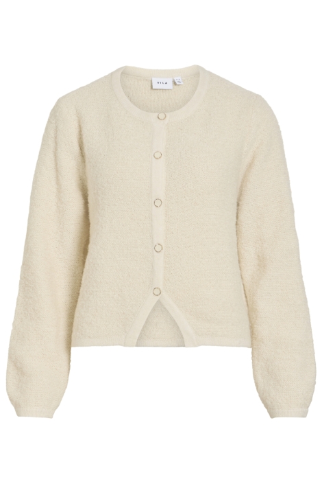 Vila ecru dames vest | Vooraanzicht