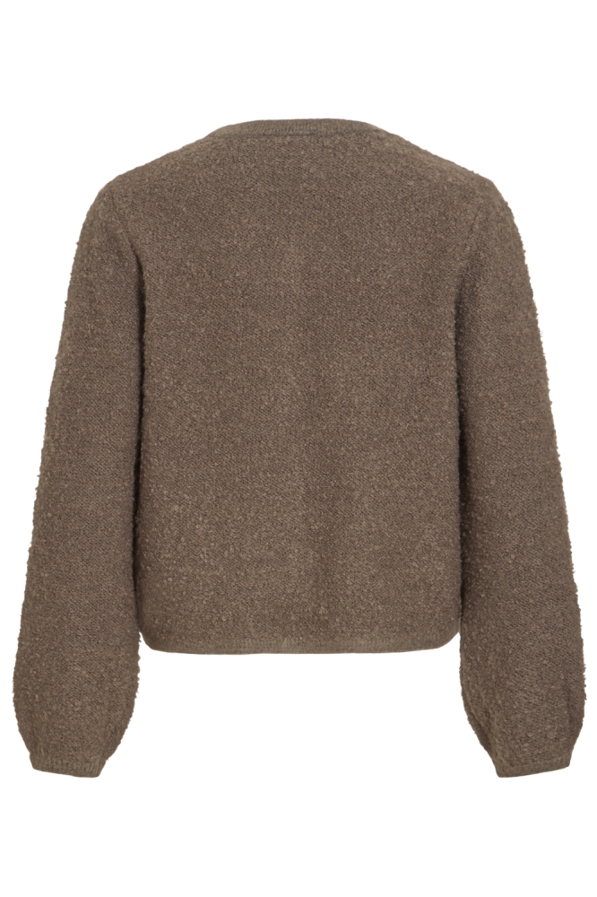 Vila camel dames vest | Achteraanzicht