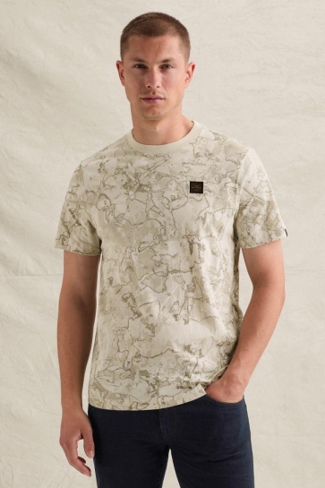 PME legend T-shirt T SHIRT VAN KATOENEN JERSEY MET ALLOVER PRINT PTSS2608578 7013