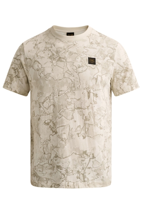 PME legend beige heren t-shirt | Vooraanzicht