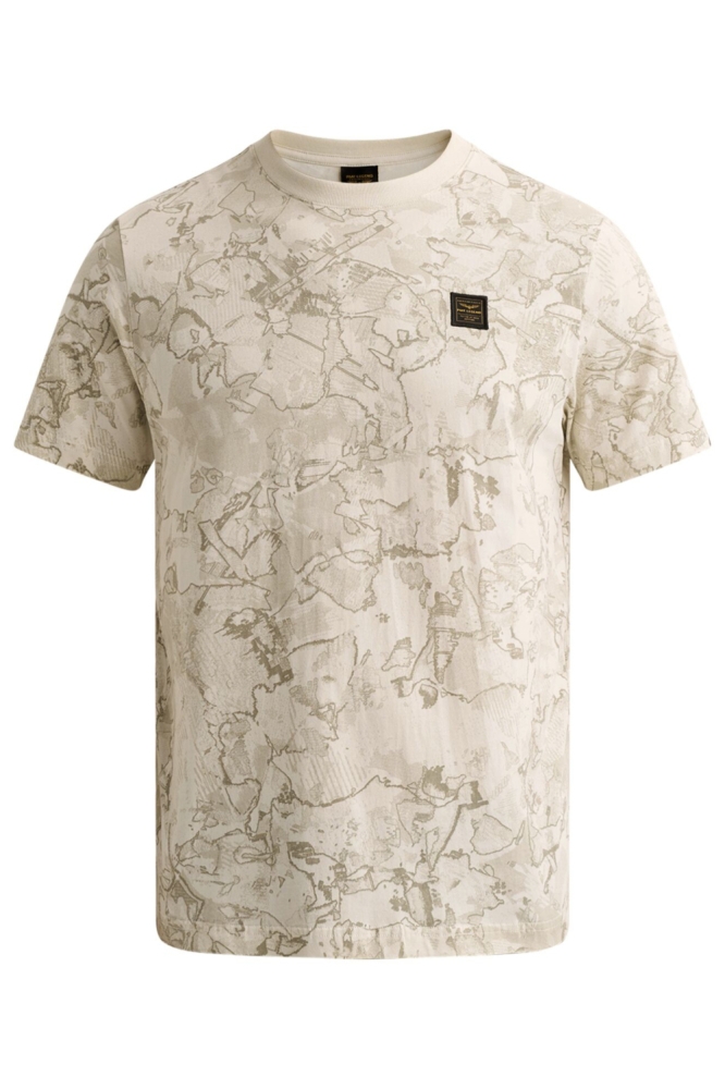 PME legend beige heren t-shirt | Vooraanzicht