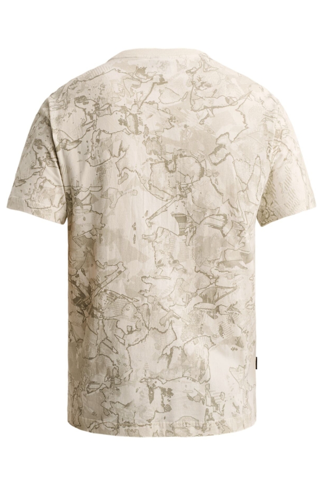 PME legend beige heren t-shirt | Achteraanzicht