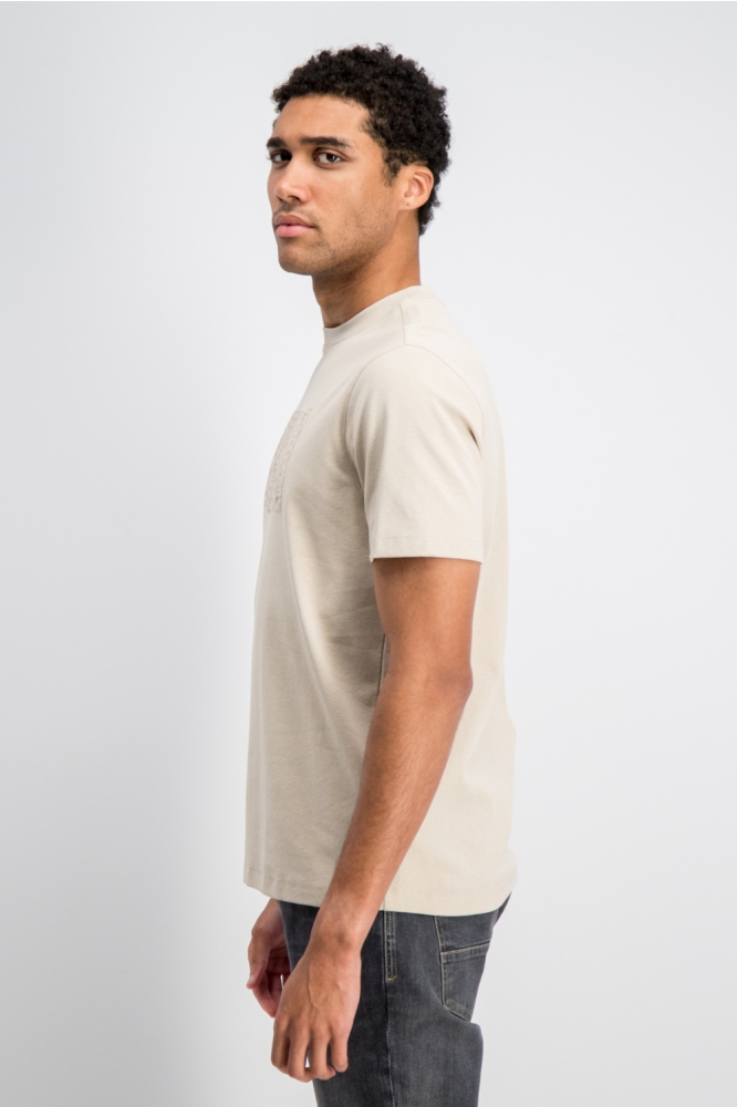 Gabbiano zand heren t-shirt | Model zijaanzicht