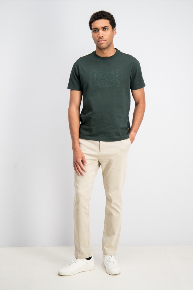Gabbiano groene heren t-shirt | Model