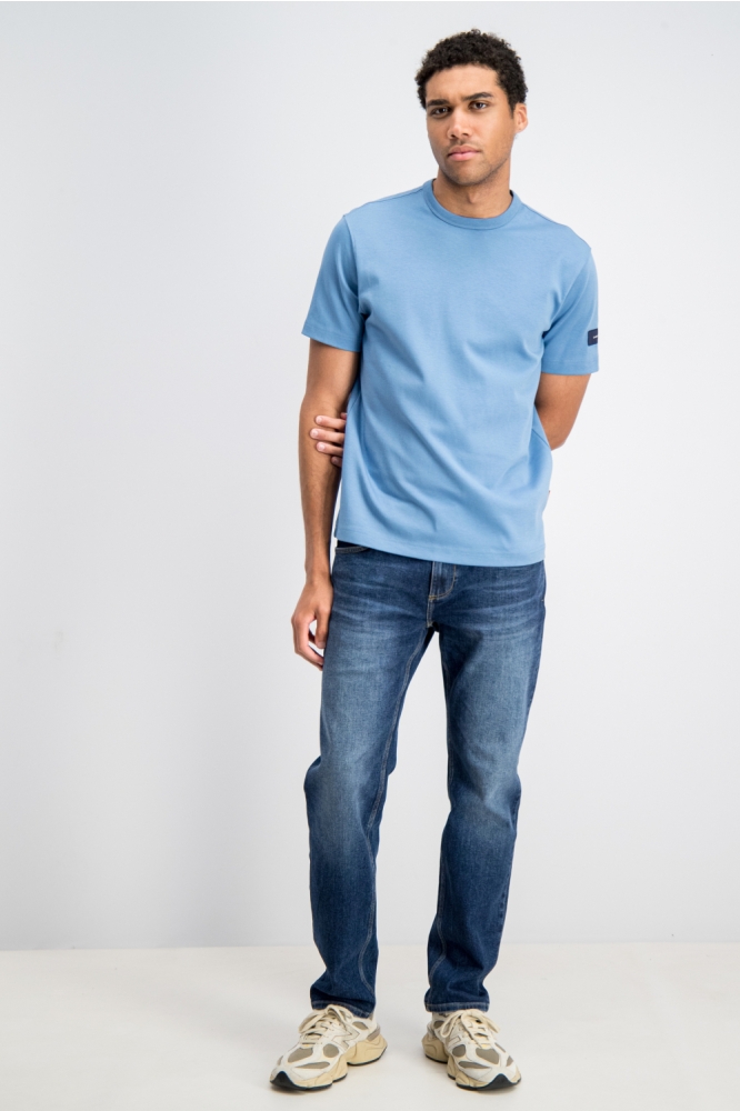 Gabbiano blauwe heren t-shirt | Model