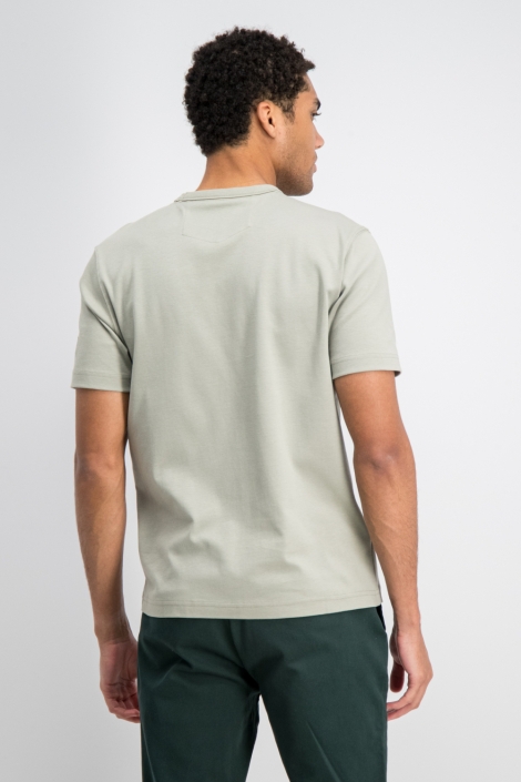 Gabbiano groene heren t-shirt | Model achteraanzicht